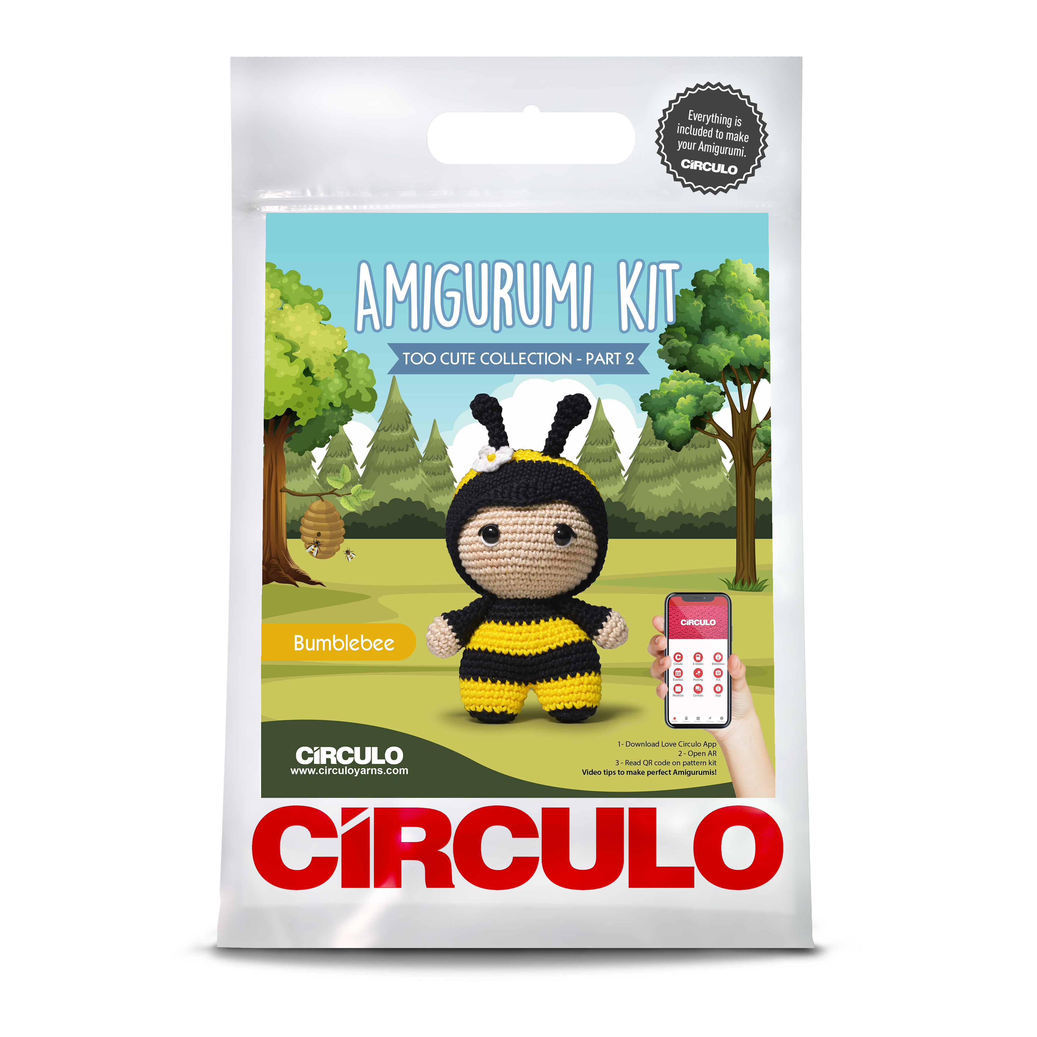 ערכה לסריגת בובה הדבורה מאיה - Bumble Bee - מבית CIRCULO