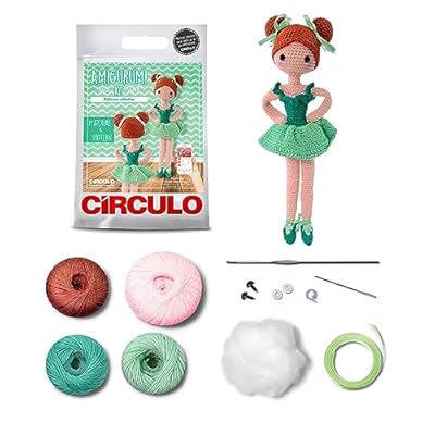 ערכה לסריגת בובה באלרינה ירקרקה - Green Ballerina - מבית CIRCULO – תמונה 3